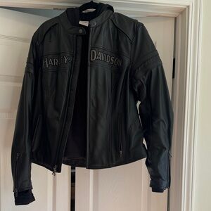Harley-Davidson Miss Enthusiast 3 in 1 Leather Jacket